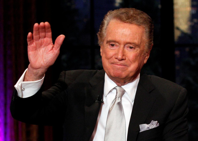 file photo television host regis philbin waves goodbye during his final show of on abc s live with regis and kelly in new york november 18 2011 after nearly three decades hosting the show that became live with regis and kelly regis philbin stepped down friday with a few well wishes to his colleagues and fans reuters brendan mcdermid file photo