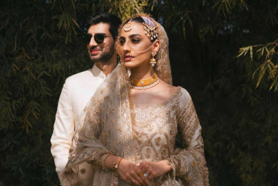 rehmat ajmal brings back old school charm with wedding look