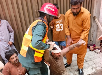 child killed four injured as under construction wall collapses in lahore