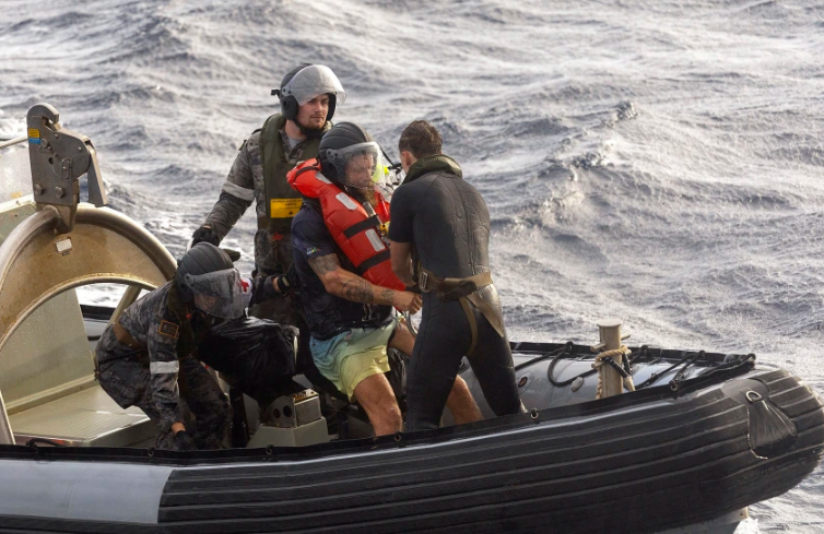 mockus activated his emergency beacon after encountering 50 mph winds and rough seas photo afp