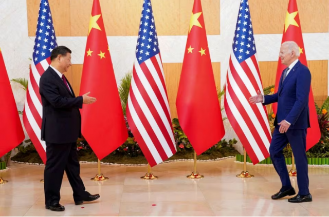 u s president joe biden meets with chinese president xi jinping on the sidelines of the g20 leaders summit in bali indonesia november 14 2022 reuters kevin lamarque acquire licensing rights u s president joe biden meets with chinese president xi jinping on the sidelines of the g20 leaders summit in bali indonesia november 14 2022 reuters kevin lamarque acquire licensing rights