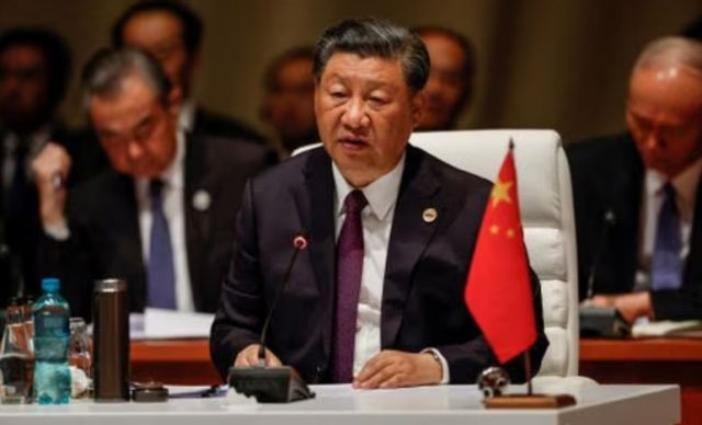 president of china xi jinping attends the plenary session during the 2023 brics summit at the sandton convention centre in johannesburg south africa on august 23 2023 gianluigi guercia pool via reuters file photo acquire licensing rights president of china xi jinping attends the plenary session during the 2023 brics summit at the sandton convention centre in johannesburg south africa on august 23 2023 gianluigi guercia pool via reuters file photo acquire licensing rights