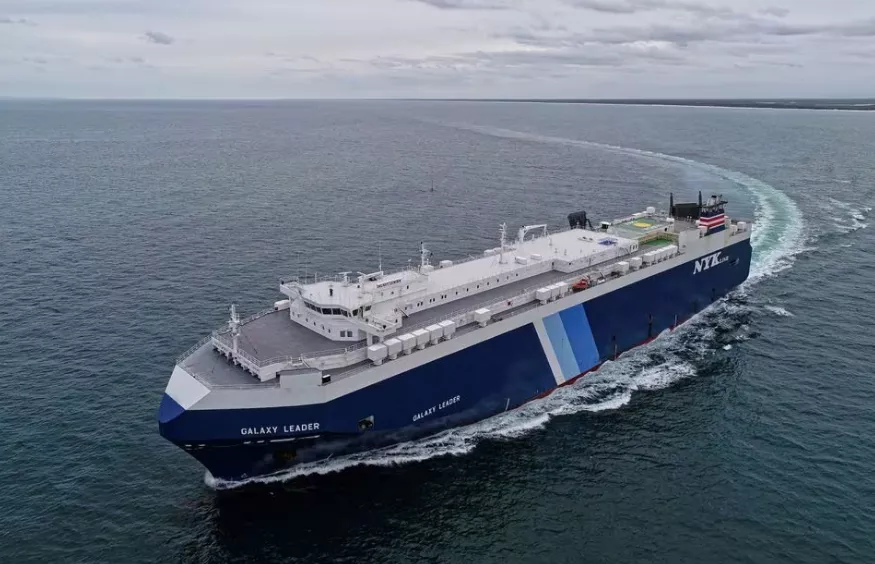 a view of the british owned and japanese operated cargo ship galaxy leader which was reported to have been captured by houthis in the southern red sea in this handout image taken near queensland australia november 27 2018 owen foley handout via reuters file photo acquire licensing rights a view of the british owned and japanese operated cargo ship galaxy leader which was reported to have been captured by houthis in the southern red sea in this handout image taken near queensland australia november 27 2018 owen foley handout via reuters file photo acquire licensing rights