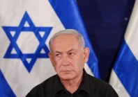 3 3 israeli prime minister benjamin netanyahu during a press conference with defense minister yoav gallant and cabinet minister benny gantz in the kirya military base in tel aviv israel 28 october 2023 abir sultan pool pool via reuters file photo acquire licensing rights