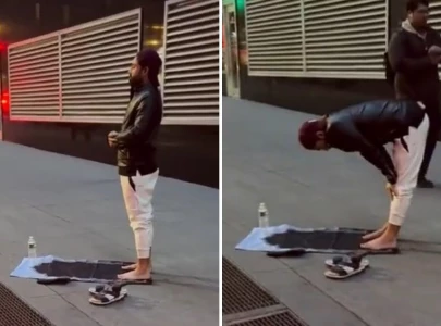 mohammad rizwan offering prayer on street in usa sparks mixed reactions
