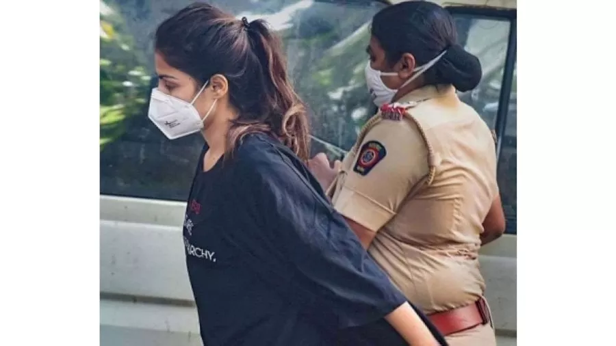 rhea chakraborty arrested in drug case rhea chakraborty arrested in drug case