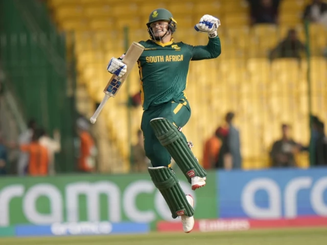 ryan rickelton celebrates his maiden odi ton photo courtesy ap ryan rickelton celebrates his maiden odi ton photo courtesy ap