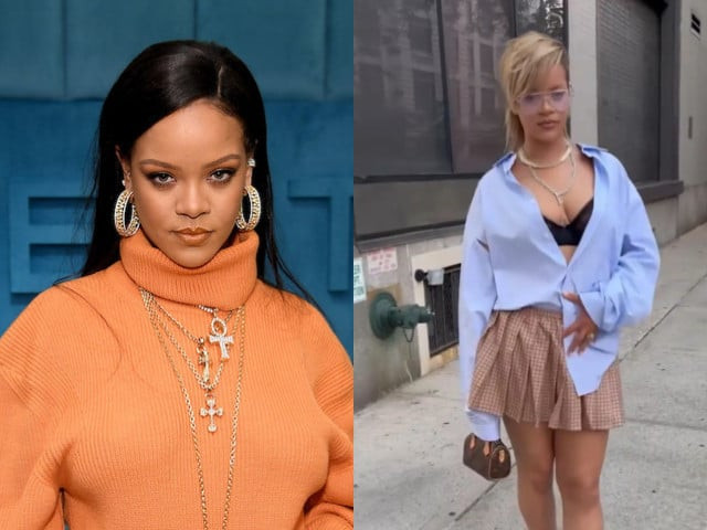 rihanna ditches six pack abs goal for bold fashion statement rihanna ditches six pack abs goal for bold fashion statement