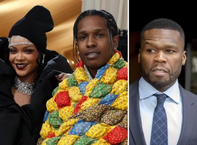 rihanna and a ap rocky step out amid trial as 50 cent defends rapper