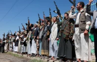 houthi supporters carry weapons as they gather in solidarity with the movement as fighting intensifies across several fronts in sanaa yemen october 7 2026 photo reuters