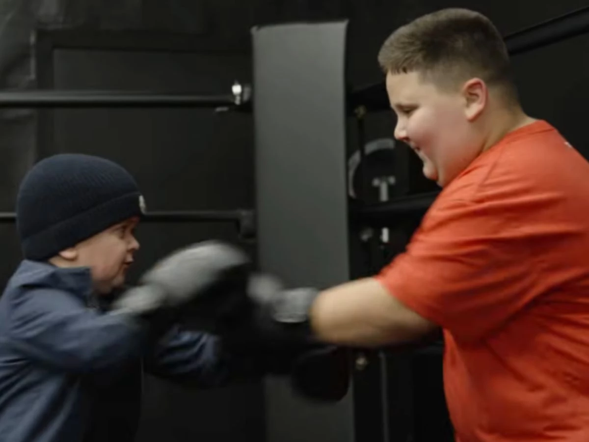 hasbulla spars with nine year old influencer the rizzler during new york visit