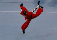 file photo a humanoid robot by unitree robotics competes during a wushu contest at the 2026 world humanoid robot games at the national speed skating oval in beijing china august 26 2026 reuters