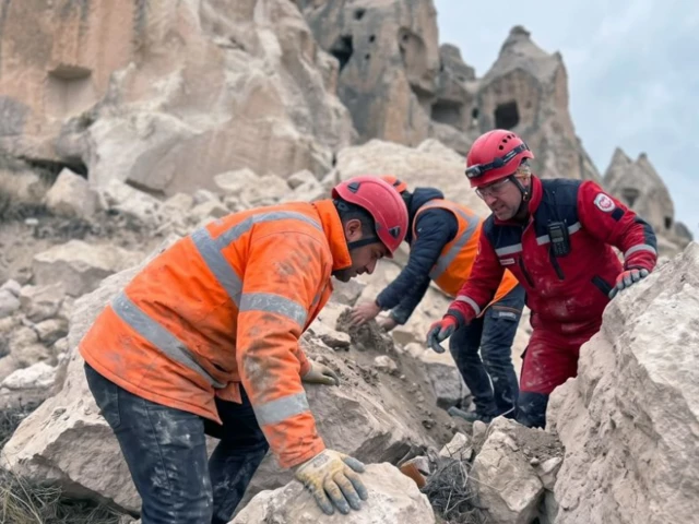 two die in rock spire collapse in turkiye two die in rock spire collapse in turkiye