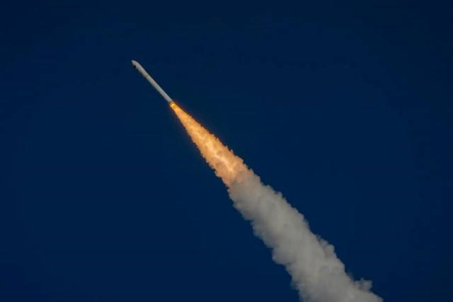 the ceres 1 commercial carrier rocket carrying a group of five satellites blasts off from the jiuquan satellite launch center in northwest china may 31 2024 photo xinhua the ceres 1 commercial carrier rocket carrying a group of five satellites blasts off from the jiuquan satellite launch center in northwest china may 31 2024 photo xinhua