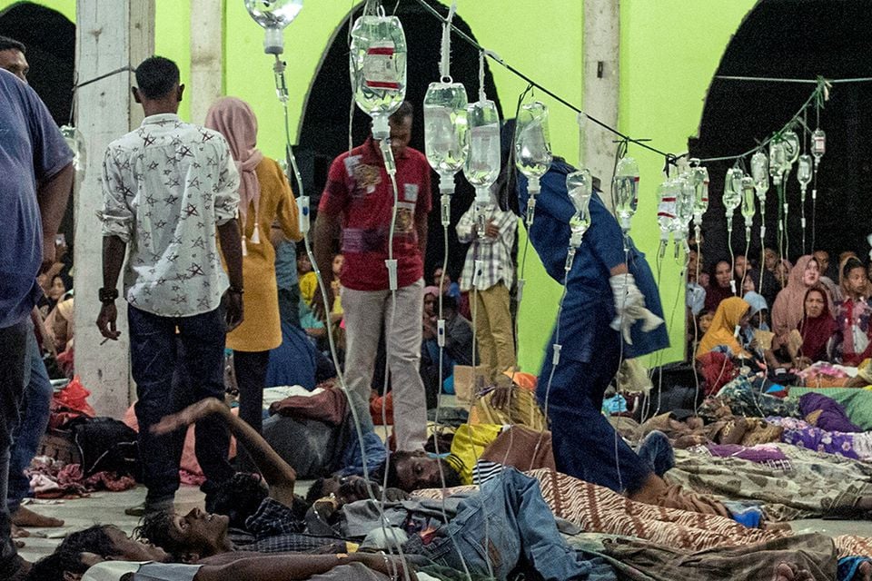 rohingya refugees receive medical treatment at a temporary shelter in pidie aceh province indonesia december 26 2022 in this photo taken by antara foto photo reuters file