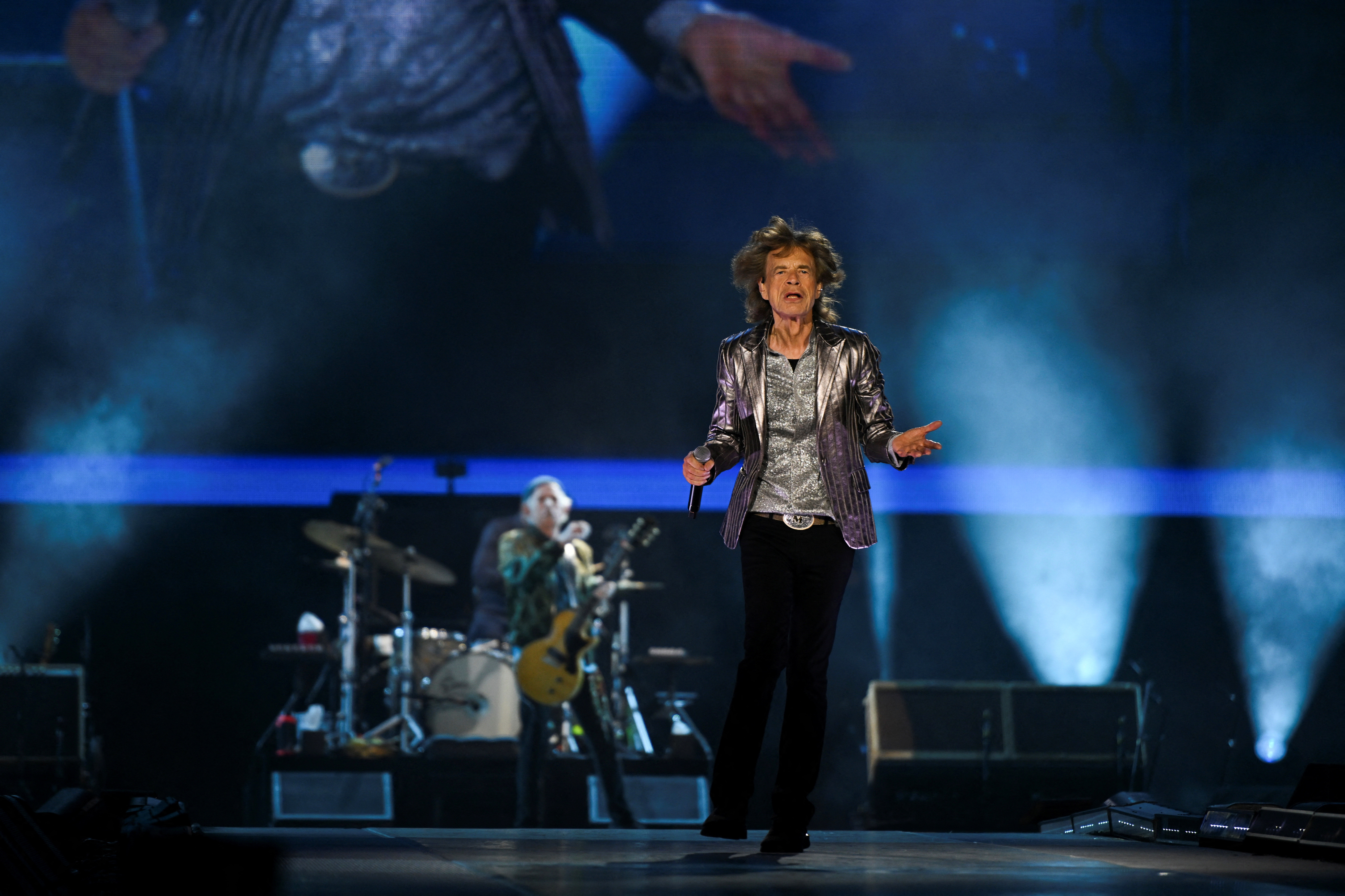 rolling stones performing in houston courtesy reuters