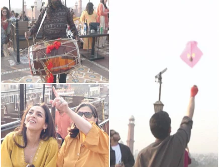 revellers enjoy the basant by flying kites amid drum beats and wearing yellow dresses in the provincial capital photos zahoor ahmed express