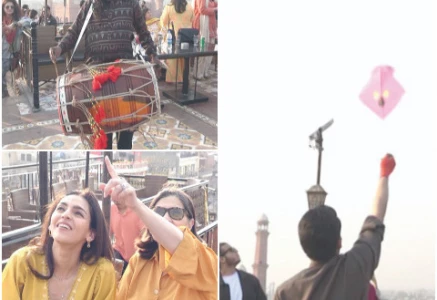 revellers enjoy the basant by flying kites amid drum beats and wearing yellow dresses in the provincial capital photos zahoor ahmed express