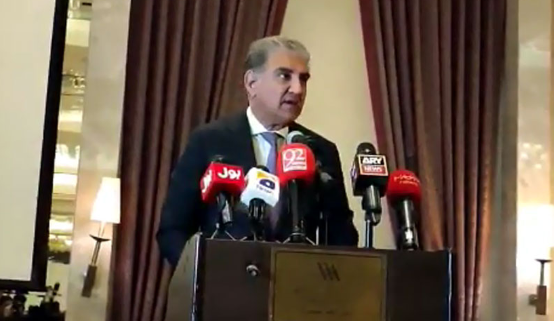 fm qureshi addressing pakistani community in dubai app