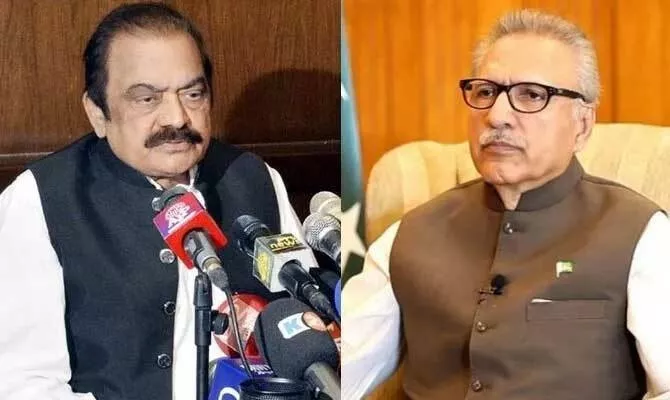 president should remain in his constitutional domain says rana sanaullah photo app president should remain in his constitutional domain says rana sanaullah photo app