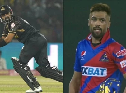 watch frustrated amir throws ball towards babar azam in anger