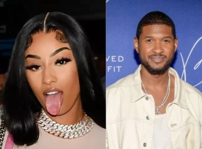 rubi rose shares viral cherry moment with usher during miami concert on past present future tour rubi rose shares viral cherry moment with usher during miami concert on past present future tour