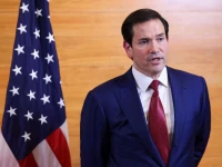 us secretary of state marco rubio speaks to reporters in a departure lounge before returning to washington following meetings with caribbean community caricom leaders at robert l bradshaw international airport in basseterre saint kitts and nevis on february 25 2026 photo afp