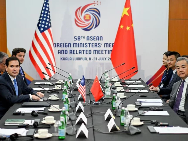 US, China hold ‘positive’ talks in Malaysia during ASEAN meeting          | The Express Tribune
