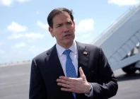 secretary of state marco rubio speaks to the press before boarding his plane at homestead air reserve base florida us thursday may 21 2026 rubio is traveling to a nato foreign ministers meeting in sweden photo reuters