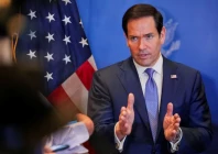 us secretary of state marco rubio speaks with members of the media before departing for bahrain international airport after his visit to the middle east to discuss the interim deal between the us and iran with arab gulf allies in manama bahrain june 25 2026 reuters