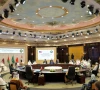 us secretary of state marco rubio speaks during a meeting with foreign ministers of the gulf cooperation council member states at the ritz carlton bahrain during rubio s visit to the middle east to discuss the interim deal between the us and iran with arab gulf allies in manama bahrain on june 25 2026 photo reuters