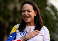 venezuelan opposition leader maria corina machado gestures at a protest ahead of the friday inauguration of president nicolas maduro for his third term in caracas venezuela photo reuters