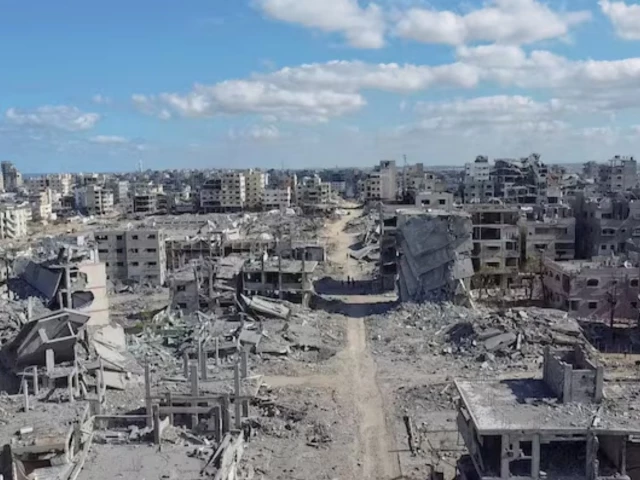 a drone view shows the destruction in a residential neighbourhood following the withdrawal of the israeli forces from the area amid a ceasefire between israel and hamas in gaza in gaza city october 18 2025 photo reuters a drone view shows the destruction in a residential neighbourhood following the withdrawal of the israeli forces from the area amid a ceasefire between israel and hamas in gaza in gaza city october 18 2025 photo reuters