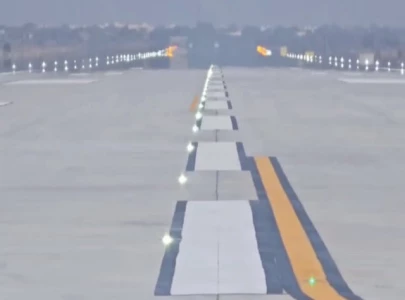new runway opened at karachi airport