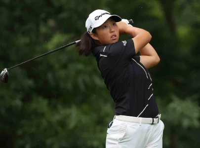 yin kim share lpga la open lead