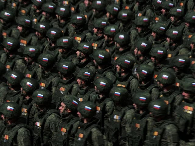 russian soldiers who were involved in the country s military campaign in ukraine march in columns during a parade on victory day marking the 80th anniversary of the victory over nazi germany in world war two in red square in central moscow russia may 9 2025 photo reuters russian soldiers who were involved in the country s military campaign in ukraine march in columns during a parade on victory day marking the 80th anniversary of the victory over nazi germany in world war two in red square in central moscow russia may 9 2025 photo reuters