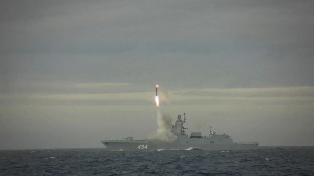 a hypersonic zircon cruise missile is fired from the guided missile frigate admiral gorshkov during a test at the barents sea in this still image taken from a video released may 28 2022 photo reuters a hypersonic zircon cruise missile is fired from the guided missile frigate admiral gorshkov during a test at the barents sea in this still image taken from a video released may 28 2022 photo reuters