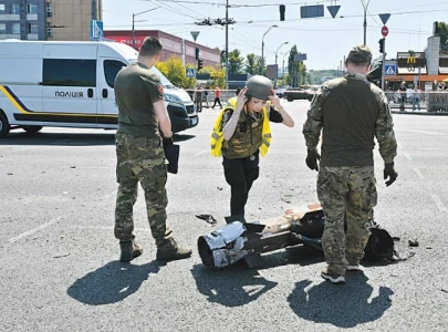 russia fires missiles on kyiv in rare daytime attack