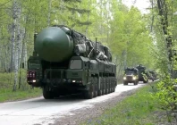 russia s mobile strategic missile system unit drives during a nuclear forces exercise at an unidentified location in russia in this still image taken from handout footage released on may 21 2026 russian defence ministry handout via reuters