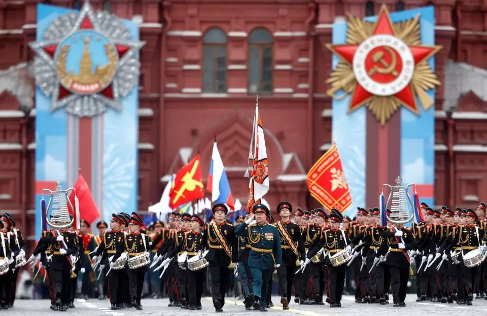 russian service members and cadets march during a military parade on victory day which marks the 76th anniversary of the victory over nazi germany in world war two in red square in central moscow russia may 9 2021 photos reuters russian service members and cadets march during a military parade on victory day which marks the 76th anniversary of the victory over nazi germany in world war two in red square in central moscow russia may 9 2021 photos reuters