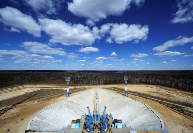 general view of the launch pad after a russian soyuz 2 1a rocket carrying lomonosov aist 2d and samsat 218 satellites took off at the new vostochny cosmodrome outside the city of uglegorsk about 200 kms from the city of blagoveshchensk in the far eastern amur region russia april 28 2016 reuters kirill kudryavtsev pool file photo general view of the launch pad after a russian soyuz 2 1a rocket carrying lomonosov aist 2d and samsat 218 satellites took off at the new vostochny cosmodrome outside the city of uglegorsk about 200 kms from the city of blagoveshchensk in the far eastern amur region russia april 28 2016 reuters kirill kudryavtsev pool file photo