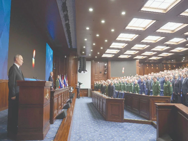 russia president vladimir putin observes a minute of silence during an expanded meeting of the defence ministry board at the national defence control centre in moscow photo afp russia president vladimir putin observes a minute of silence during an expanded meeting of the defence ministry board at the national defence control centre in moscow photo afp
