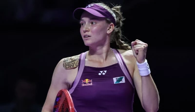 elena rybakina celebrates during her semi final match against jessica pegula at the wta finals in riyadh on november 7 2025 photo afp elena rybakina celebrates during her semi final match against jessica pegula at the wta finals in riyadh on november 7 2025 photo afp