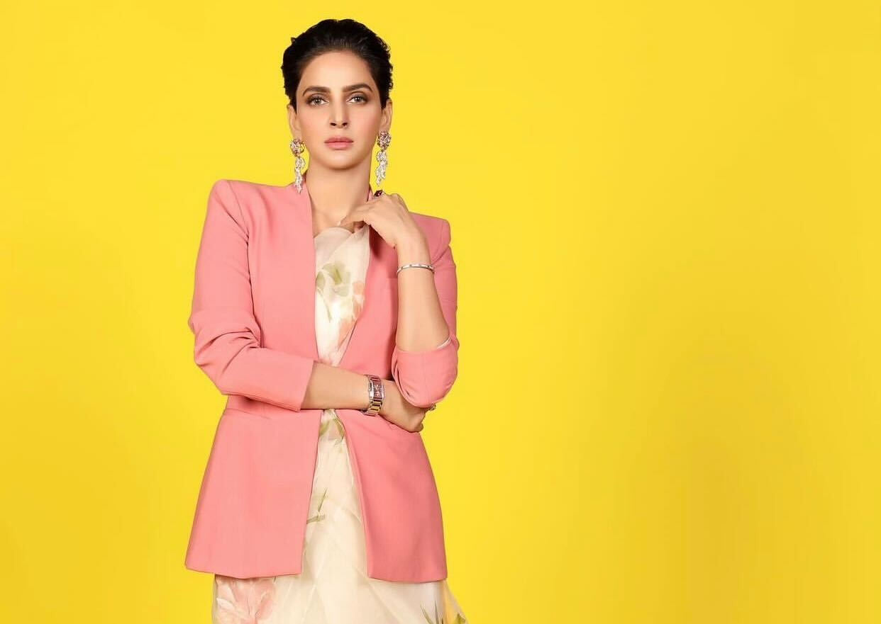 Six distinctive methods Saba Qamar styled blazers