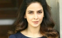 saba qamar goes blue for world children s day saba qamar goes blue for world children s day