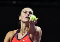 aryna sabalenka serves the ball against amanda anisimova during their semi final at the wta finals in riyadh on november 7 2025 photo afp aryna sabalenka serves the ball against amanda anisimova during their semi final at the wta finals in riyadh on november 7 2025 photo afp
