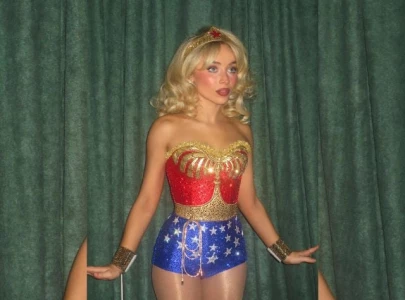 james gunn reacts with disbelief to headline mis labelling sabrina carpenter s wonder woman outfit