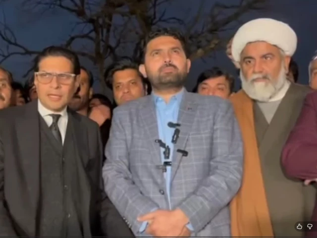 pti secretary general salman akram raja speaks to the media outside the supreme court on friday flanked by khyber pakhtunkhwa chief minister sohail afridi and leader of the opposition in the senate allama raja nasir abbas screengrab pti secretary general salman akram raja speaks to the media outside the supreme court on friday flanked by khyber pakhtunkhwa chief minister sohail afridi and leader of the opposition in the senate allama raja nasir abbas screengrab