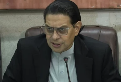 pti central secretary general salman akram raja addresses a press conference on sunday screengrab