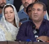 sana yousaf s parents talk to the media outside the court after it announces the verdict in the murder case of their daughter who was killed in june last year screengrab